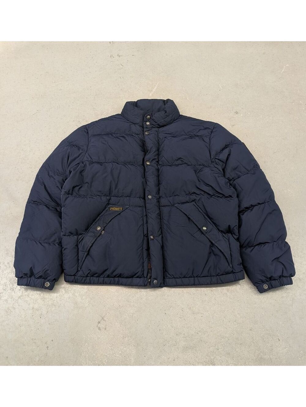 Vintage Polo Ralph Lauren Navy Blue Down Puffer Jacket GD